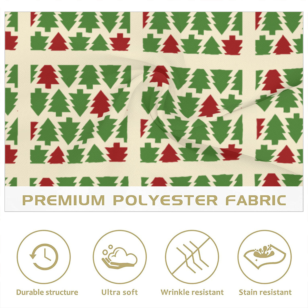 Christmas pattern Napkin Fabric| Polyester