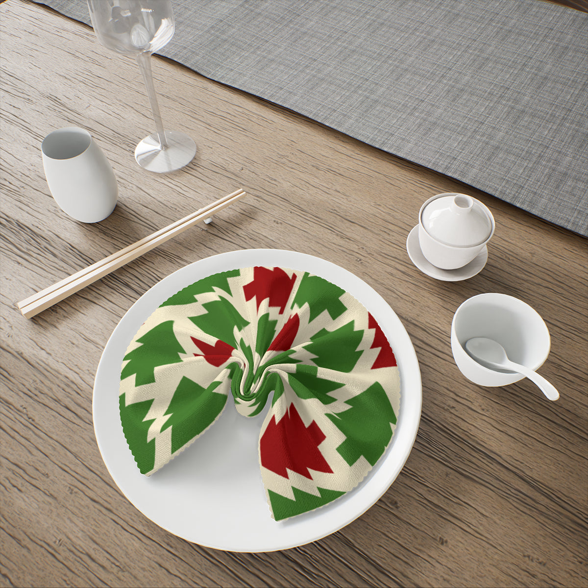 Christmas pattern Napkin Fabric| Polyester