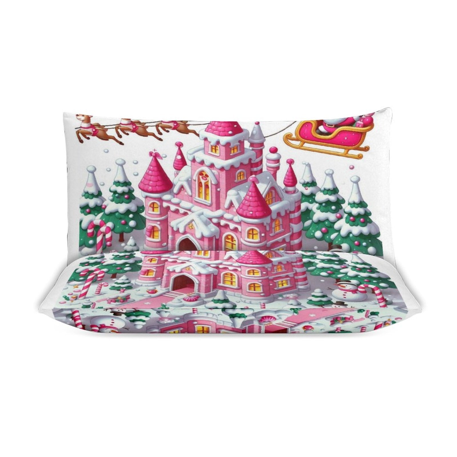 3-Piece Bedding Set-102"x90"/ 259x229cm (Dual-sided Printing)