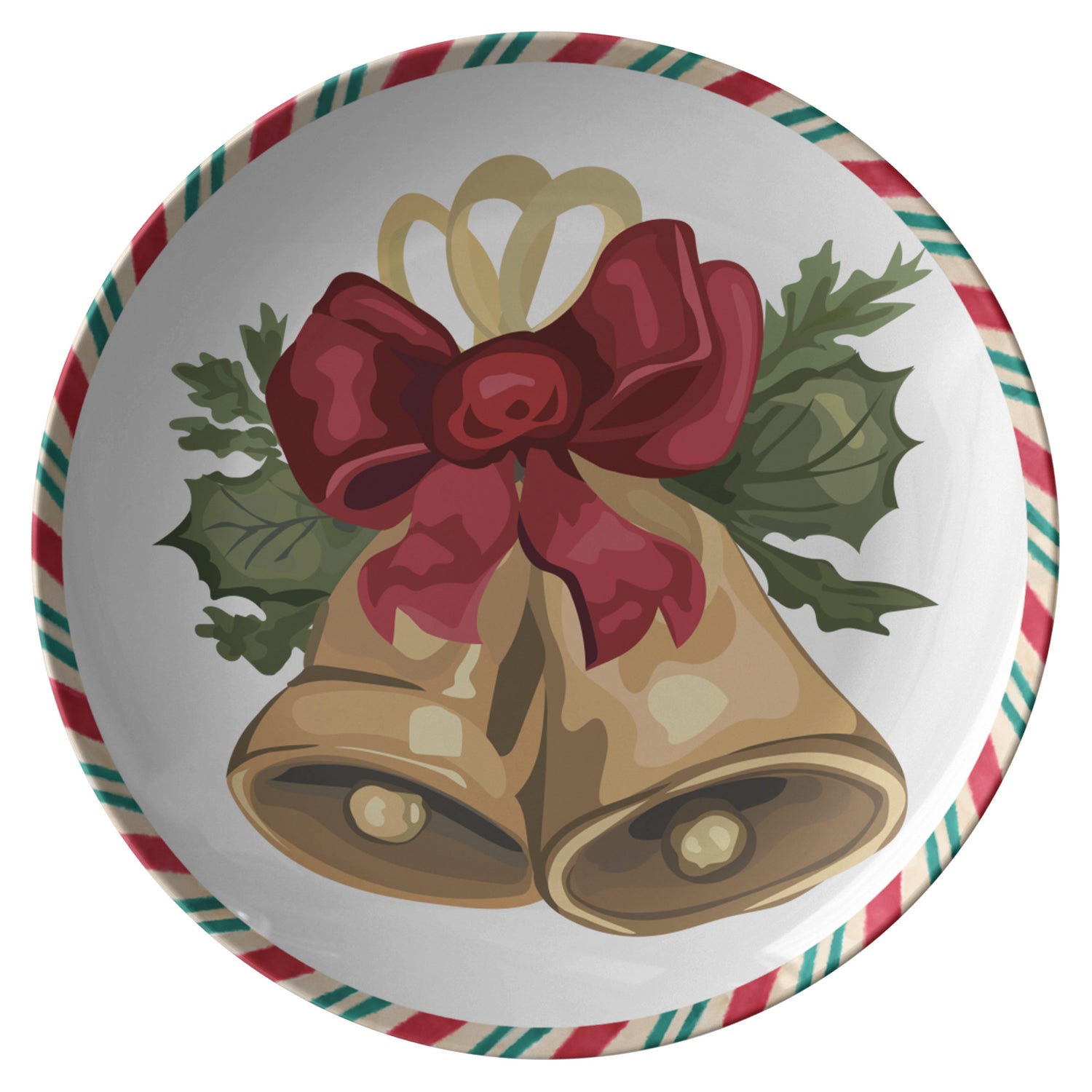 Christmas Decoration Plate, Holiday Table Decor, Red Green Serving DisPRODUCT INFORMATION10" dinner plate manufactured from revolutionary polymer that is:
Microwave Safe
Oven Safe (250° up to 1 hour)
Dishwasher Safe
CPSC-Certified
FDAChristmasLoving.Shop