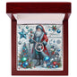 Lucky In Love Merry Christmas Necklace