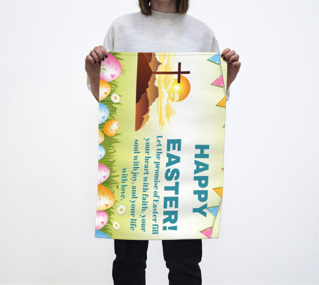Happy Easter Tea Towel
