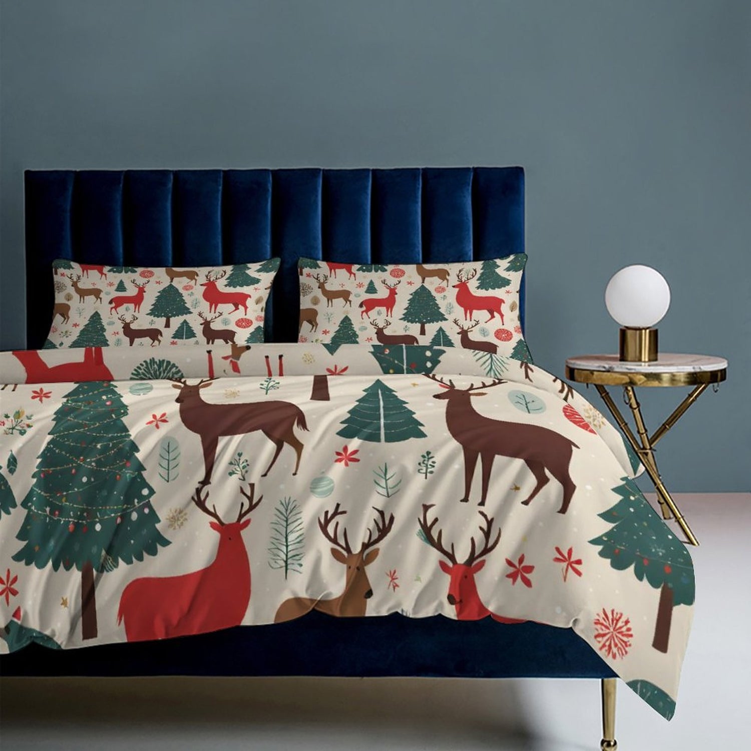 3-Piece Bedding Set-90&quot;x90&quot;/ 229x229cm (Dual-sided Printing)