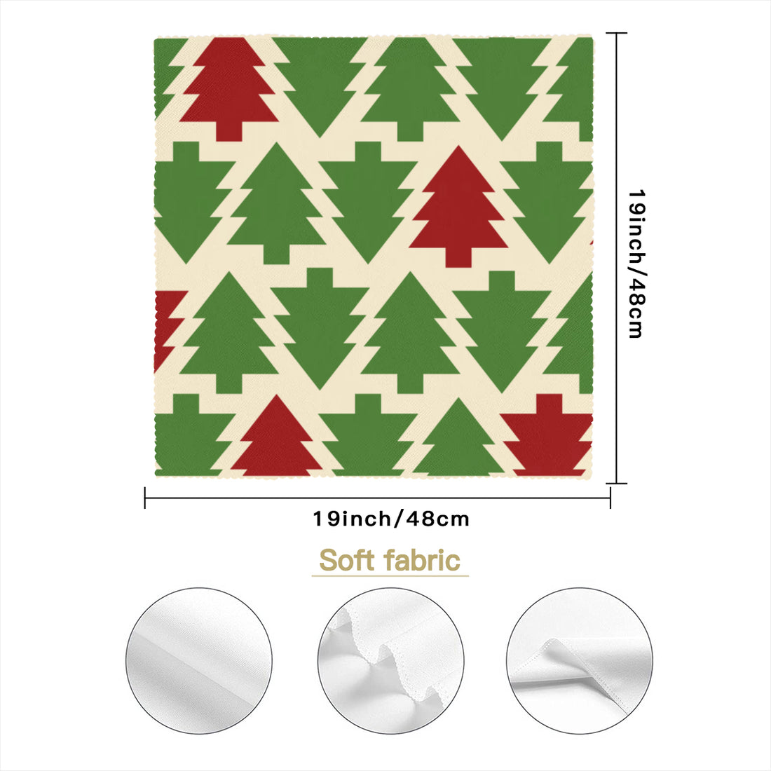 Christmas pattern Napkin Fabric| Polyester