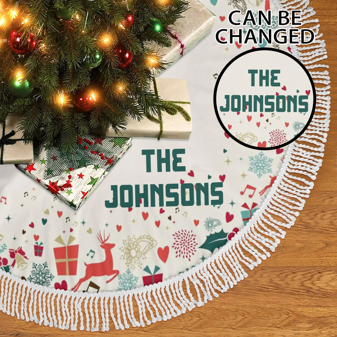 Fringed Christmas Tree Skirts