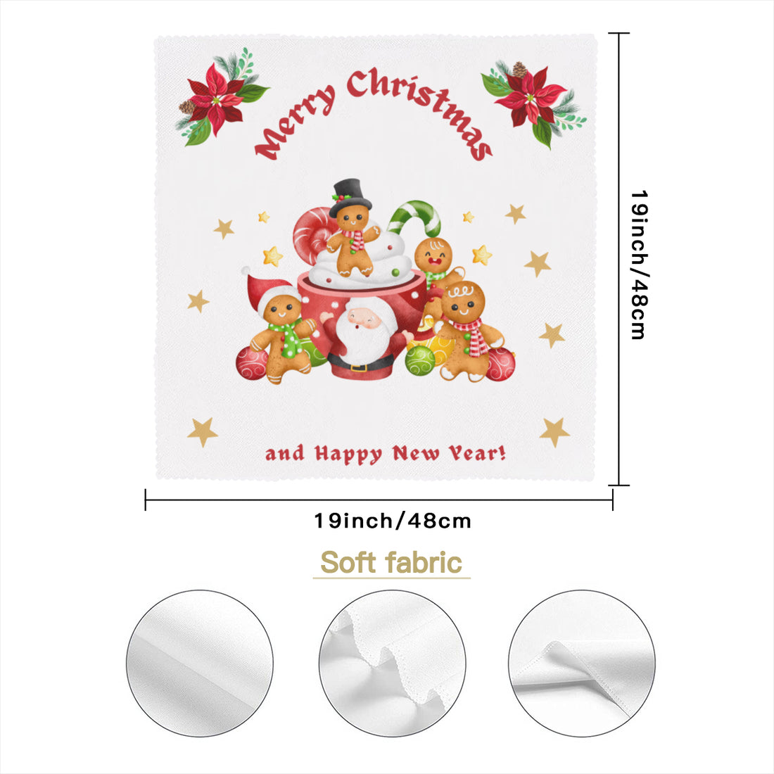 Christmas Napkin Fabric| Polyester