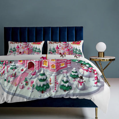 3-Piece Bedding Set-102&quot;x90&quot;/ 259x229cm (Dual-sided Printing)