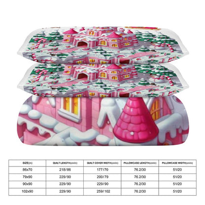 3-Piece Bedding Set-102&quot;x90&quot;/ 259x229cm (Dual-sided Printing)