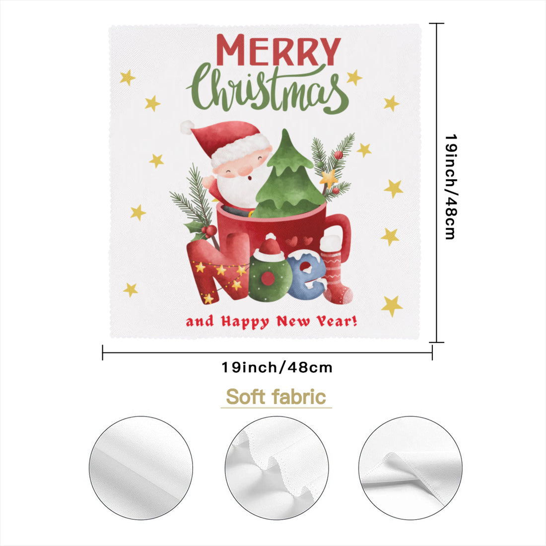 Christmas Napkin Fabric| Polyester