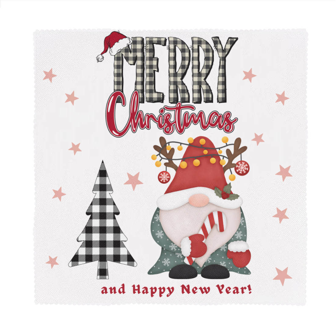 Napkin Fabric| Polyester - Cokies (3180 x 3180 px) (7) - White / 6PCS - ChristmasLoving.Shop
