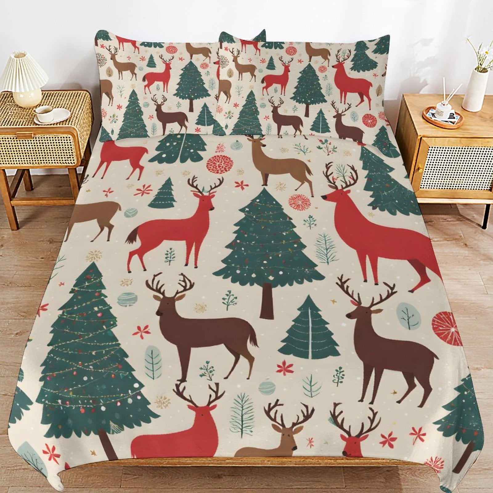 3-Piece Bedding Set-90&quot;x90&quot;/ 229x229cm (Dual-sided Printing)