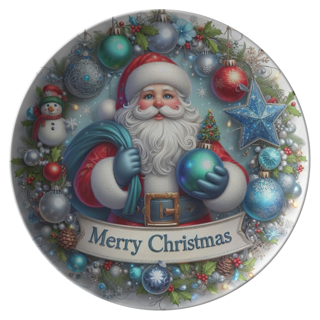 Christmas Plate Merry Christmas