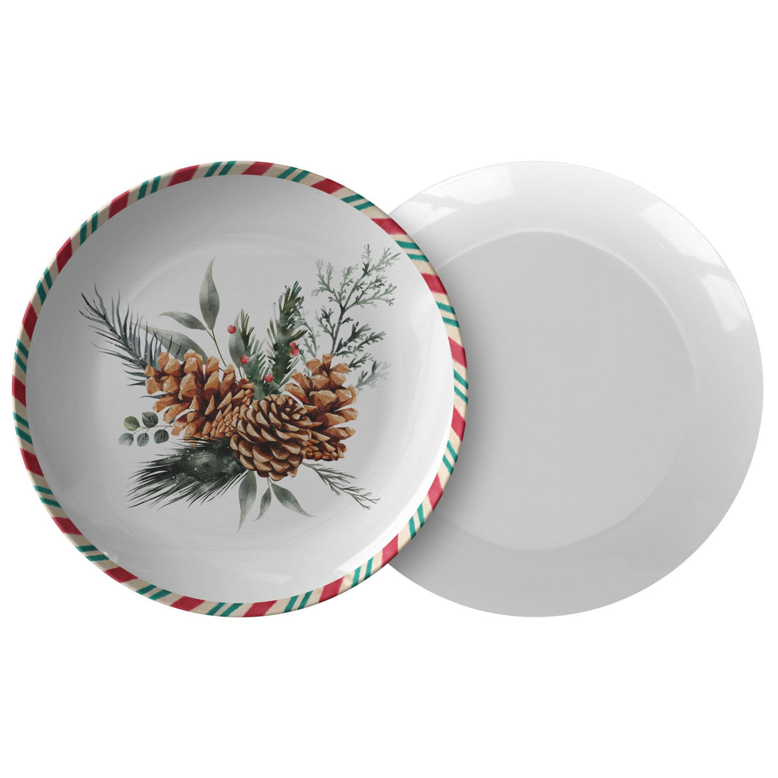 Christmas Decoration Plate, Holiday Table Decor, Red Green Serving DisPRODUCT INFORMATION10" dinner plate manufactured from revolutionaryΒ polymer that is:
Microwave Safe
Oven Safe (250Β° up to 1 hour)
Dishwasher Safe
CPSC-Certified
FDAChristmasLoving.Shop