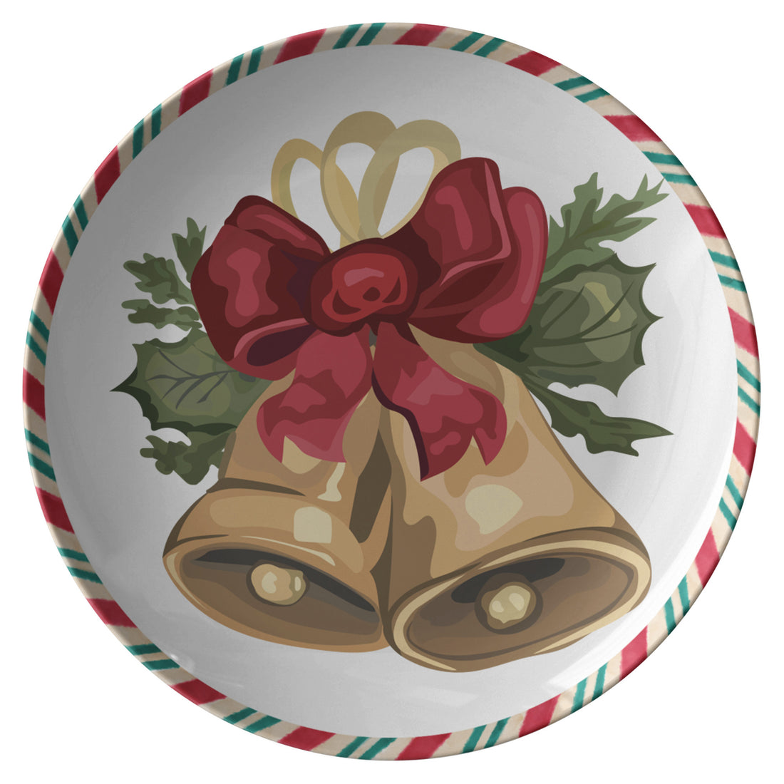 Christmas Decoration Plate, Holiday Table Decor, Red Green Serving DisPRODUCT INFORMATION10" dinner plate manufactured from revolutionaryΒ polymer that is:
Microwave Safe
Oven Safe (250Β° up to 1 hour)
Dishwasher Safe
CPSC-Certified
FDAChristmasLoving.Shop