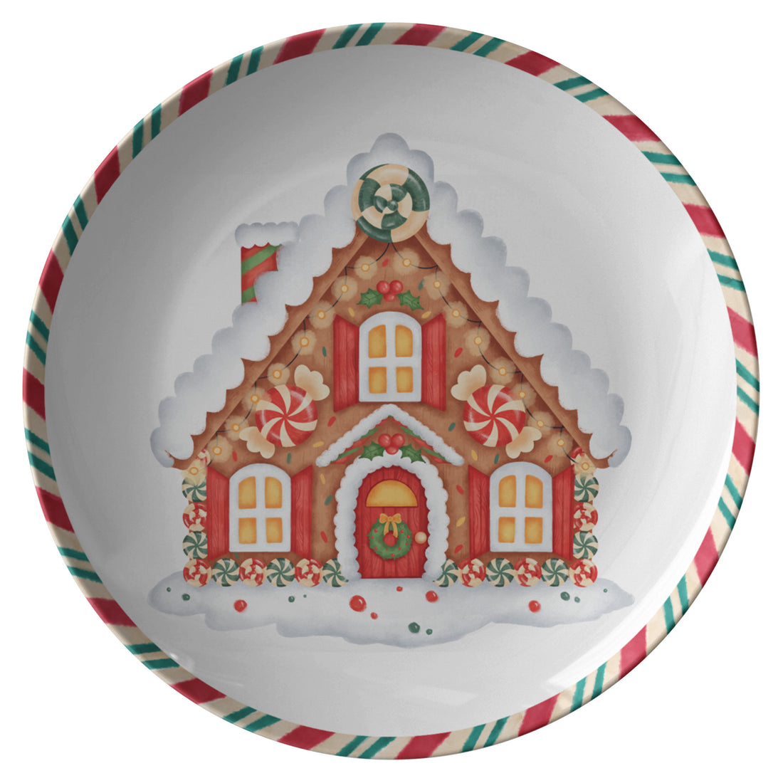 Christmas House Decoration Plate, Holiday Table Decor, Red Green ServiPRODUCT INFORMATION10" dinner plate manufactured from revolutionaryΒ polymer that is:
Microwave Safe
Oven Safe (250Β° up to 1 hour)
Dishwasher Safe
CPSC-Certified
FDAChristmasLoving.Shop
