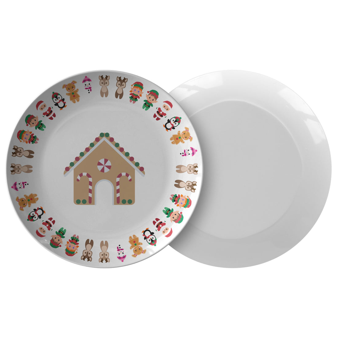 Christmas House Plate, Festive Holiday Tableware, Seasonal Serving PlaPRODUCT INFORMATION10" dinner plate manufactured from revolutionaryΒ polymer that is:
Microwave Safe
Oven Safe (250Β° up to 1 hour)
Dishwasher Safe
CPSC-Certified
FDAChristmasLoving.Shop