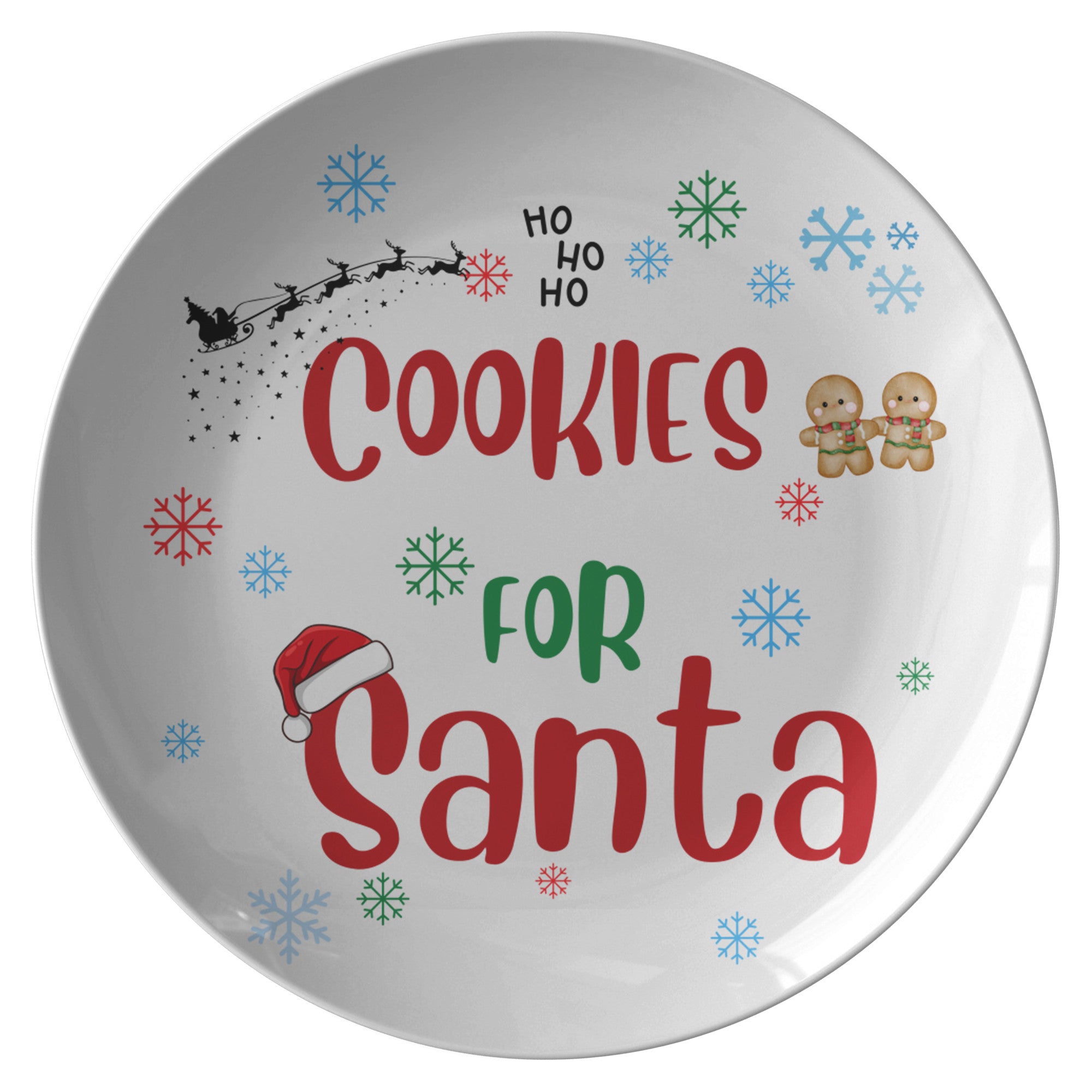 Festive Christmas Plate for Santa – Unique Design to Delight on Christmas Night!