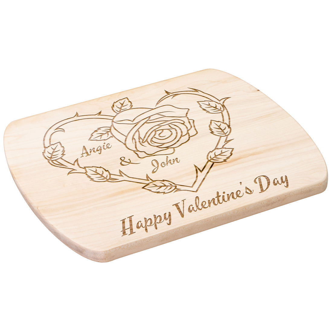 Personalized Cutting Board Happy Valentine&