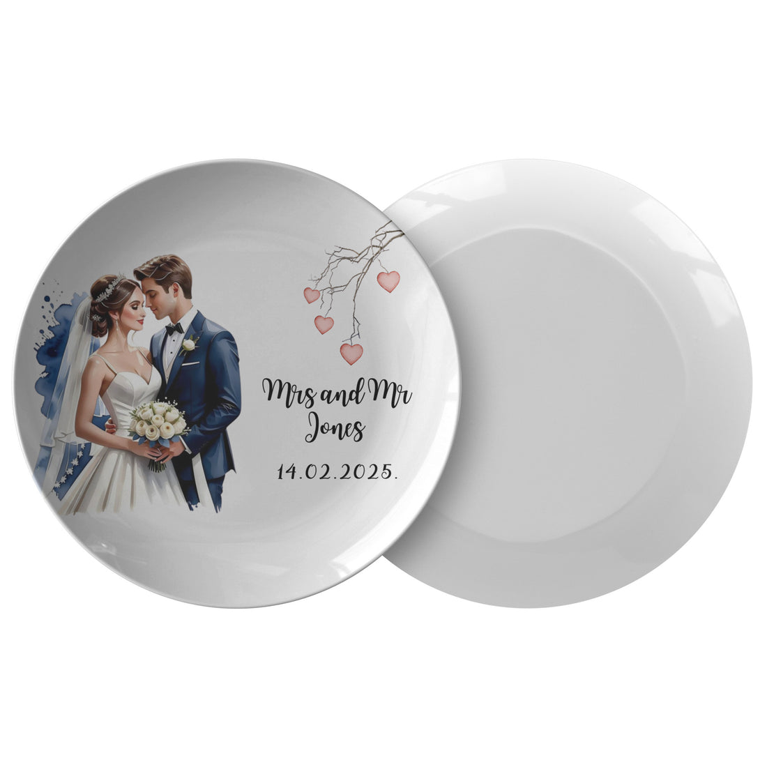 Wedding Day Platter Personalized, Valentine&