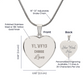 Engraved Heart Necklace Alwys Choose Love