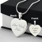 Engraved Heart Necklace Alwys Choose Love