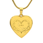 Engraved Heart Necklace Couple