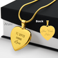 Engraved Heart Necklace Alwys Choose Love