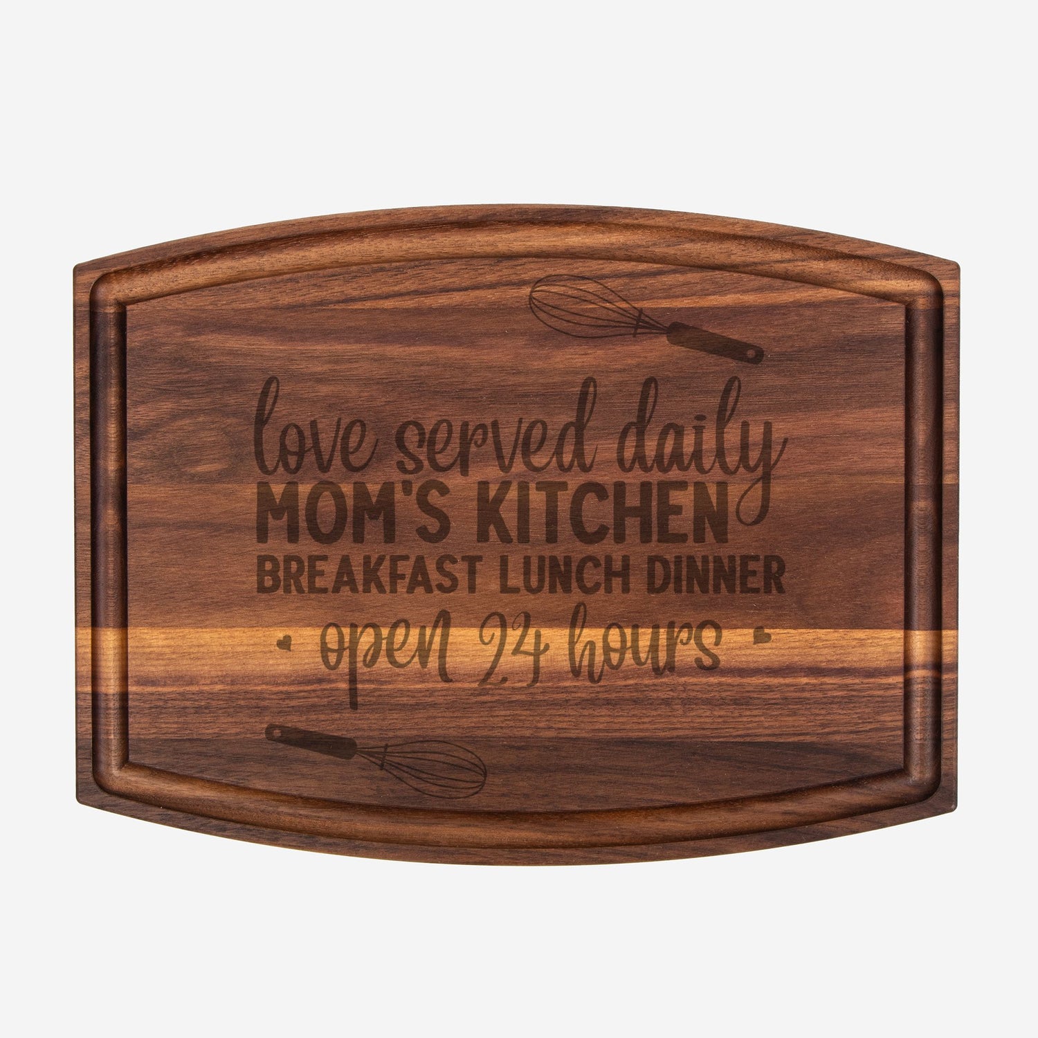 Arched Wood Cutting Board with Groove - 12&quot; x 9&quot;