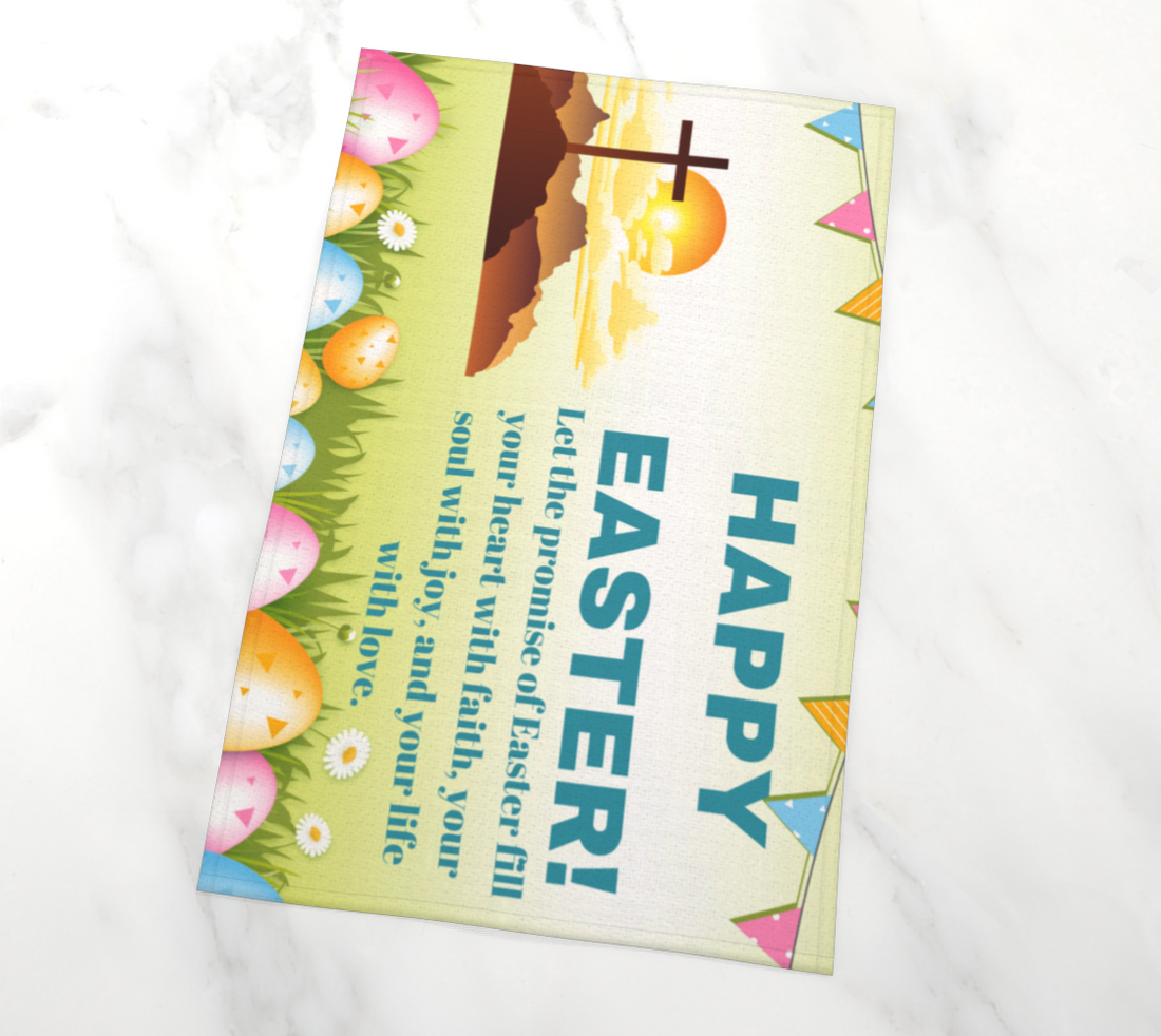 Happy Easter Tea Towel