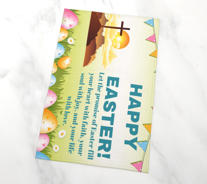Happy Easter Tea Towel